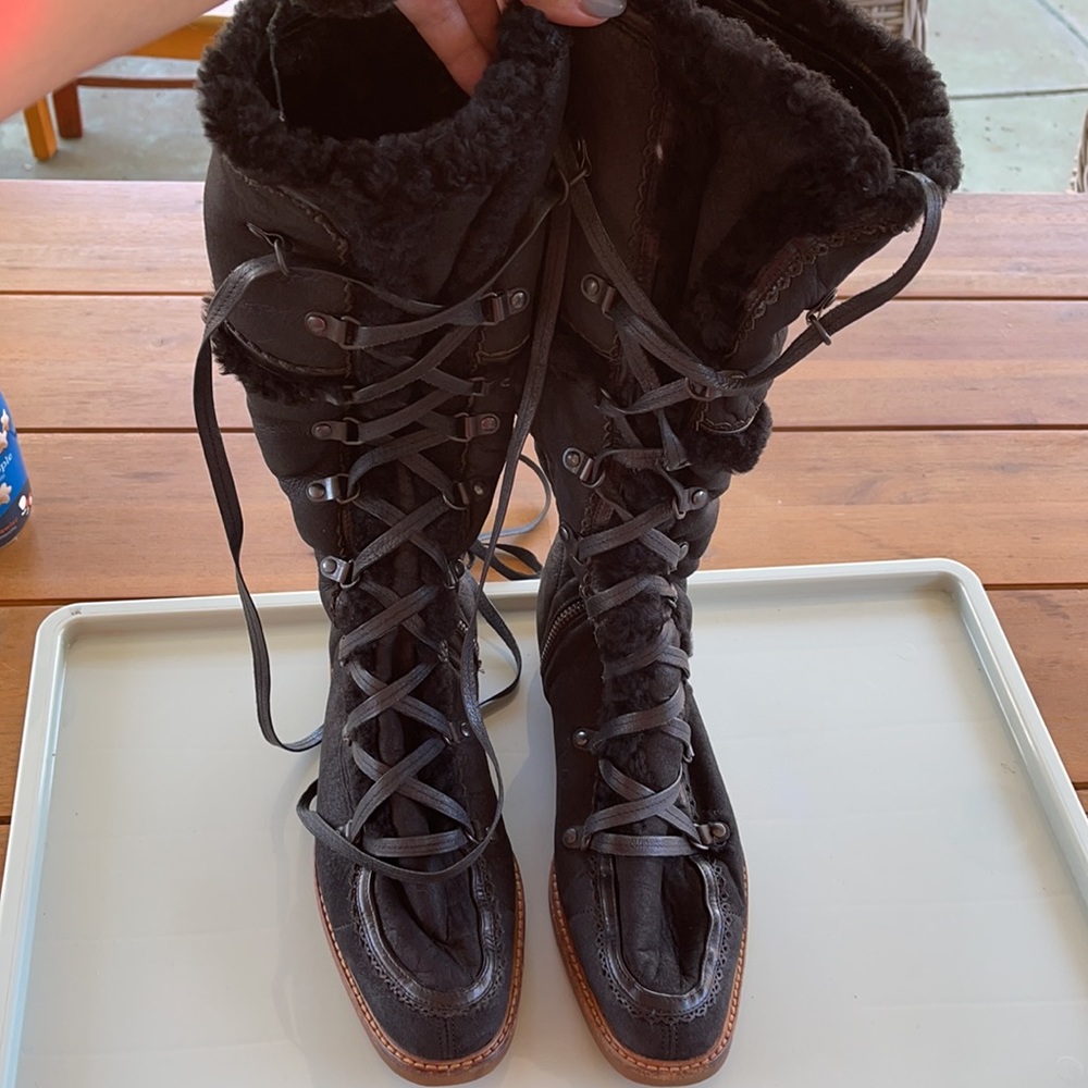 Cole Haan Fur lined Boots